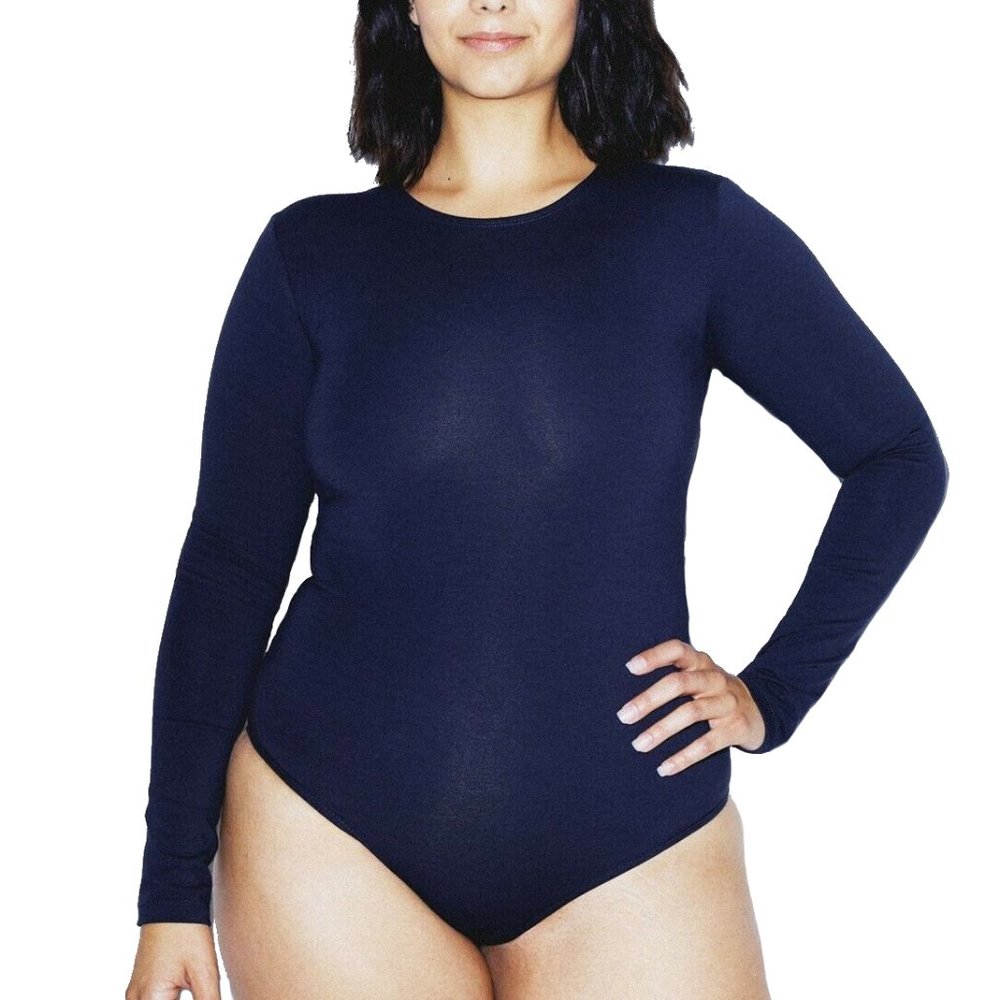 American Apparel Women's Long Sleeve Bodysuit - L